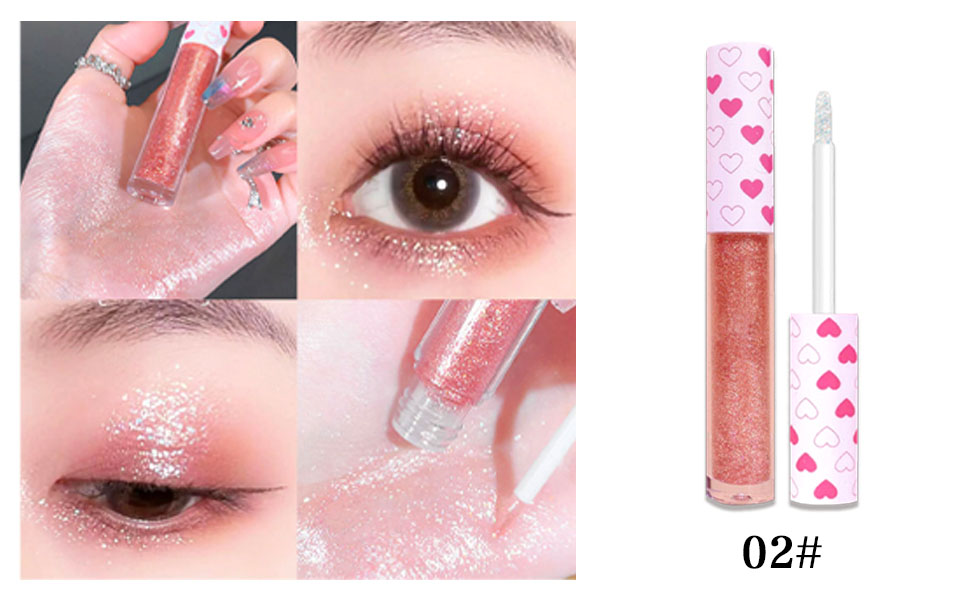3 Pcs Liquid Glitter Eyeshadow Eyeliner