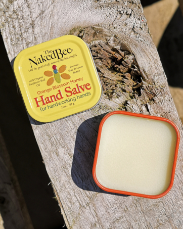 The Naked Bee Hand & Cuticle Healing Salve 45g. Beeswax & Shea Butter Skin Care for Dry Hands & Cuticle Treatment. Dry Hand Cream, Cuticle Cream & Cuticle Softener. Cuticle & Hand Salve. 13 NB