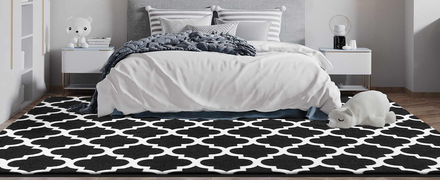 Large Geometric Modern Area Rug for Living Room Bedroom