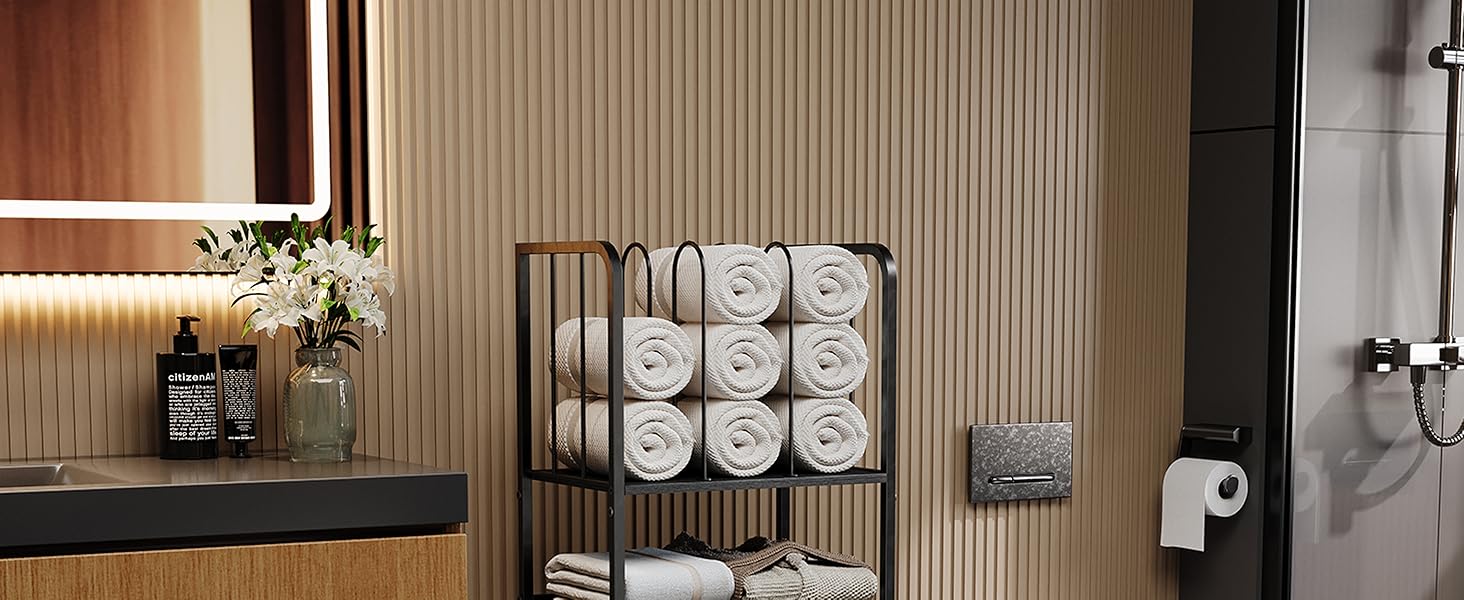 bathroom towel rack