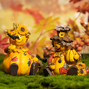 fall resin statue