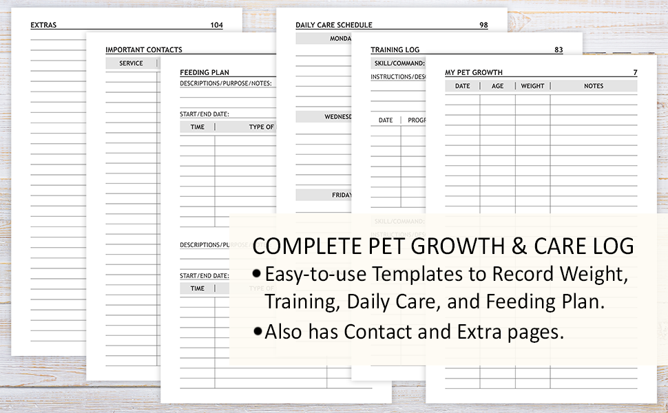 Puppy Dog Health Record Book