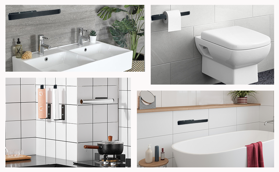 Toalleros de Baño - Toalleros de Baño sin Taladro, Toallero ...