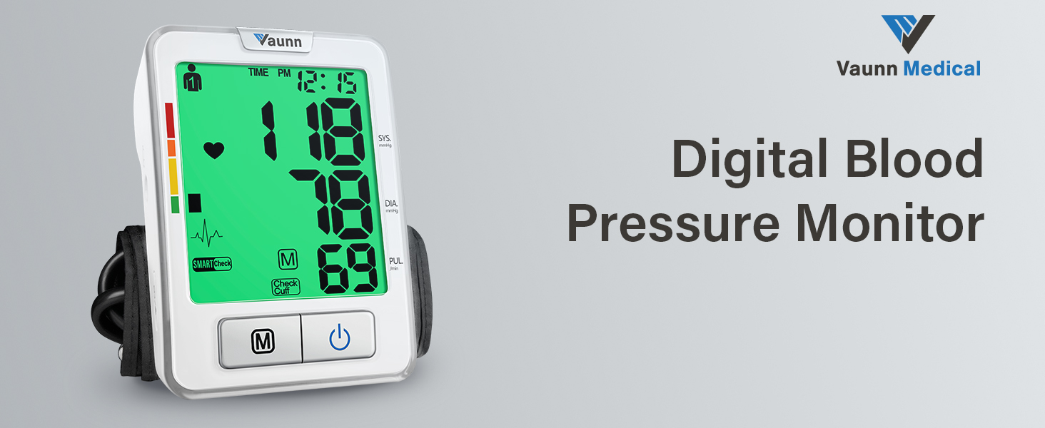 Vaunn Medical Automatic Blood Pressure Machine with Large