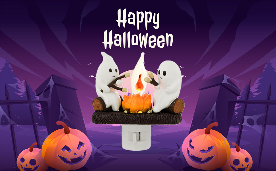 Ghost Campfire Flickering Nightlight