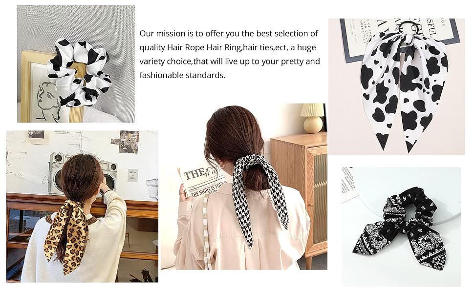 The hair scarf ponytail holder are suitable for various occasions