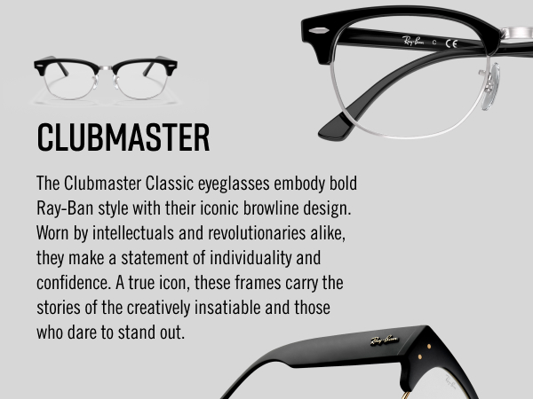 Amazon.com: Ray-Ban RB3016F Clubmaster Low Bridge Fit Square