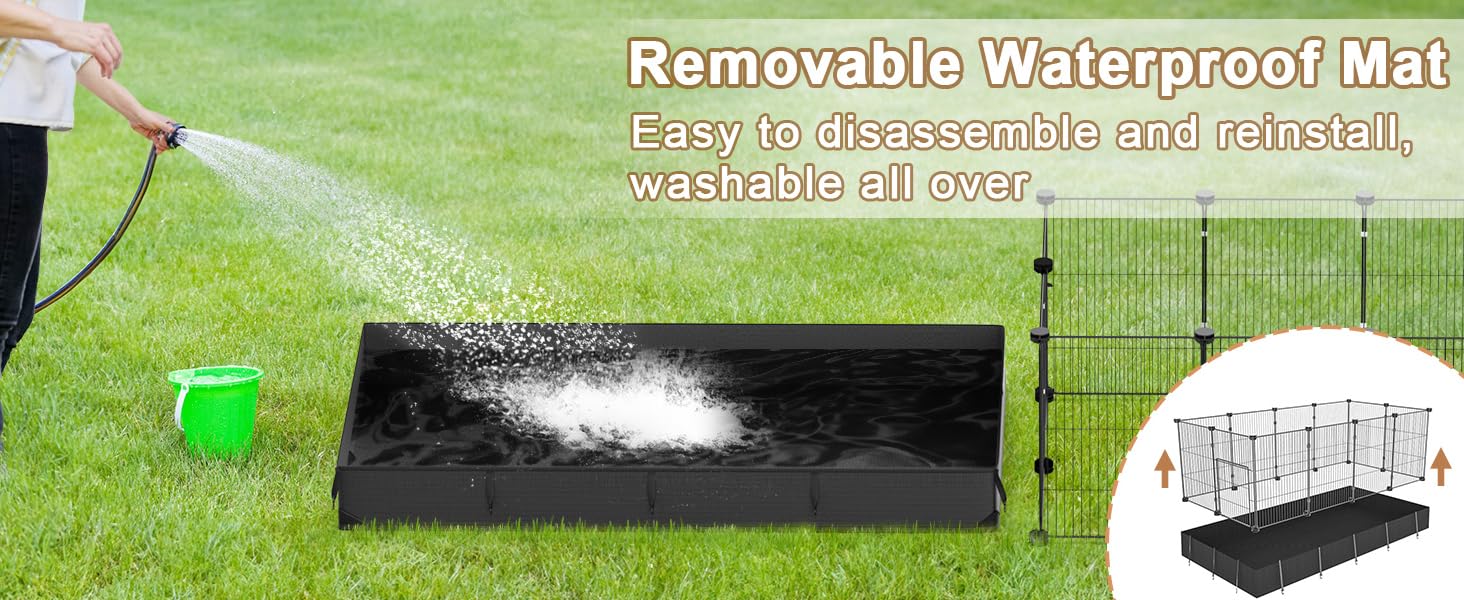 Removable waterproof mat