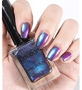 AILALUO Purple Nail Polish - Vibrant Purple Hue with Sparkling Shine Holographic Effects for Eye-...