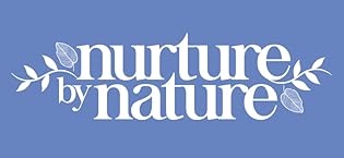 Nurture by Nature Logo on Lavender