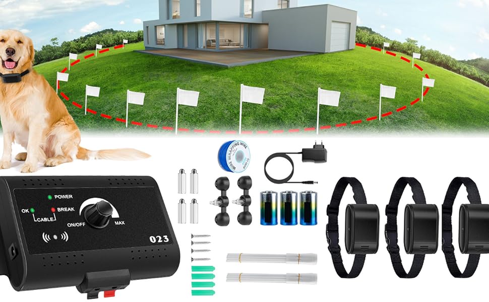 iMounTEK Electric Dog Fence Wireless Dog Fence Invisible