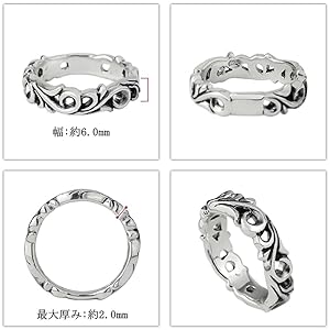 唐草 ロココ RING ♯21号 silver925 シルバーリング｜シルバー925 リング ｜ 21-R-003 – Nine Nine