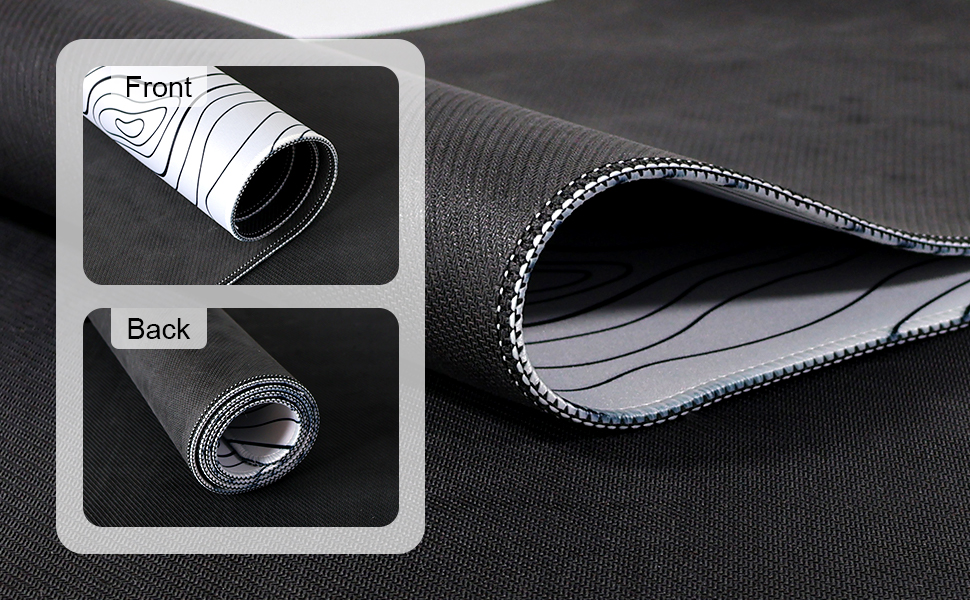 XIFOWE Glass Mouse Pad, Office And Gaming Hard Ultra Thin Mouse | 11.81"x9.45" | Frosted Clear | Mat Waterproof Fast And Accurate Control Mousepad, Special Tempered Glass Surface With High Speed