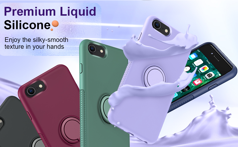 LeYi Liquid Silicone Case for iPhone SE 2020 & 2022 Case,iPhone 8 Case
