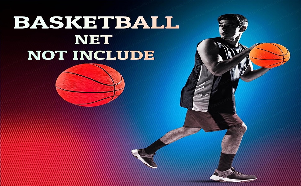 indoor Door and Wall Mountable Basketball Hoop Set with 5 No Basketball, Portable Set for KidHanging