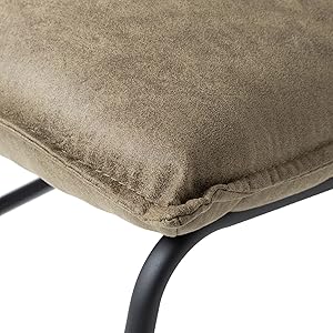 WOMO-DESIGN Loungesessel aus Microfaser Rawhide 85x63x76 cm Grün-Schwarz