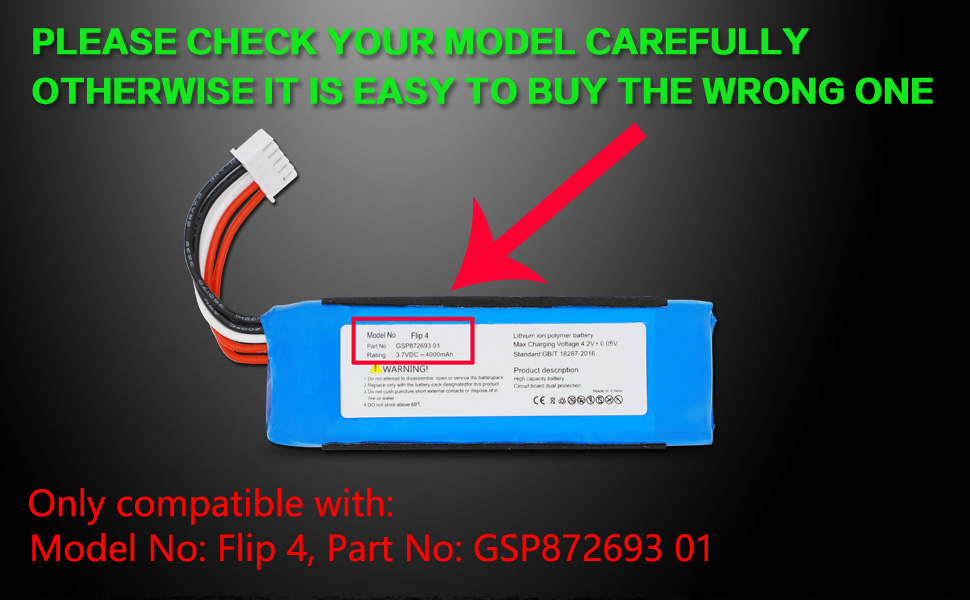 QaoMrt 4000mAh High Capacity Replacement Battery Compatible