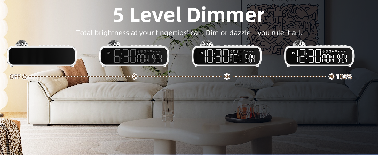 VOILEIPAGI White Noise Sound Machine with Nightlight &amp; Alarm Clock