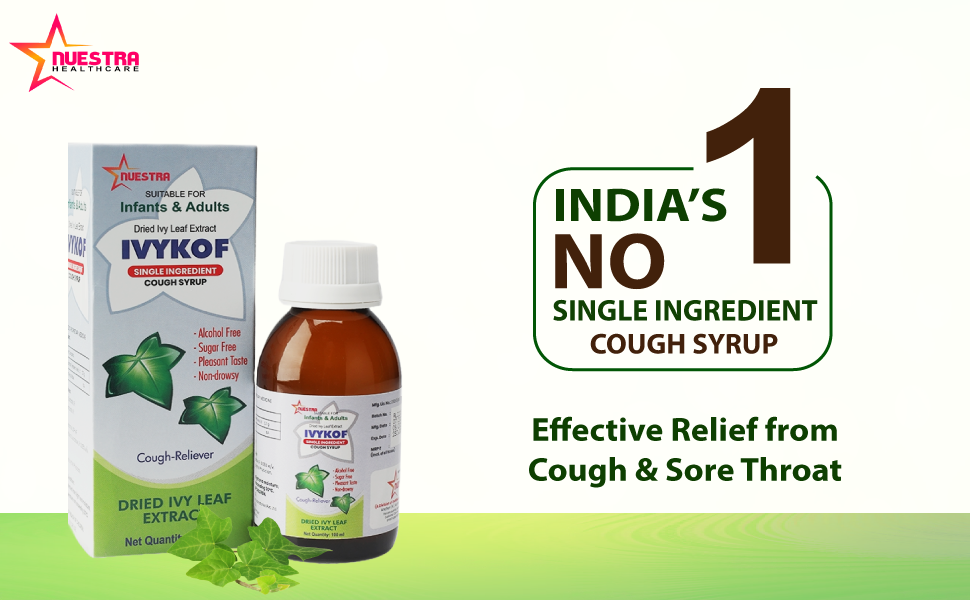 Buy Nuestra 100 ml, Ivy Leaf Extract IVYKOF Single Ingredient Cough