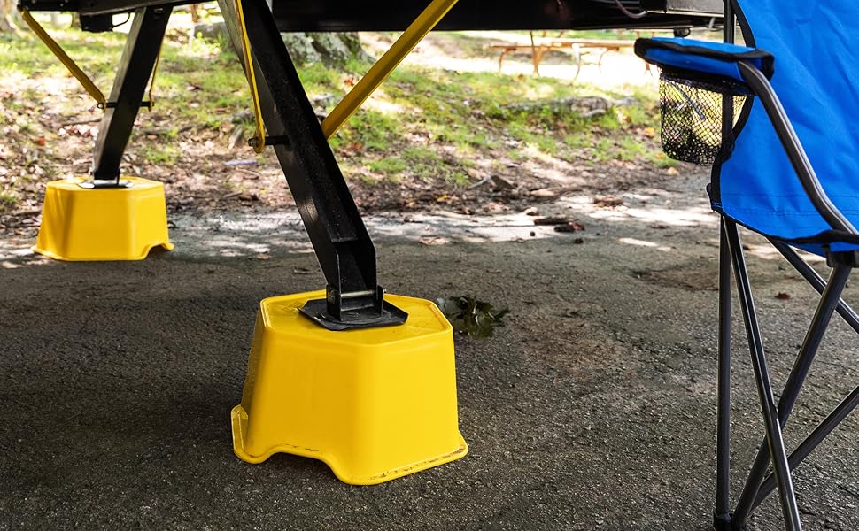 Camco Stabilizer RV Jack Support Features 7” of Lift