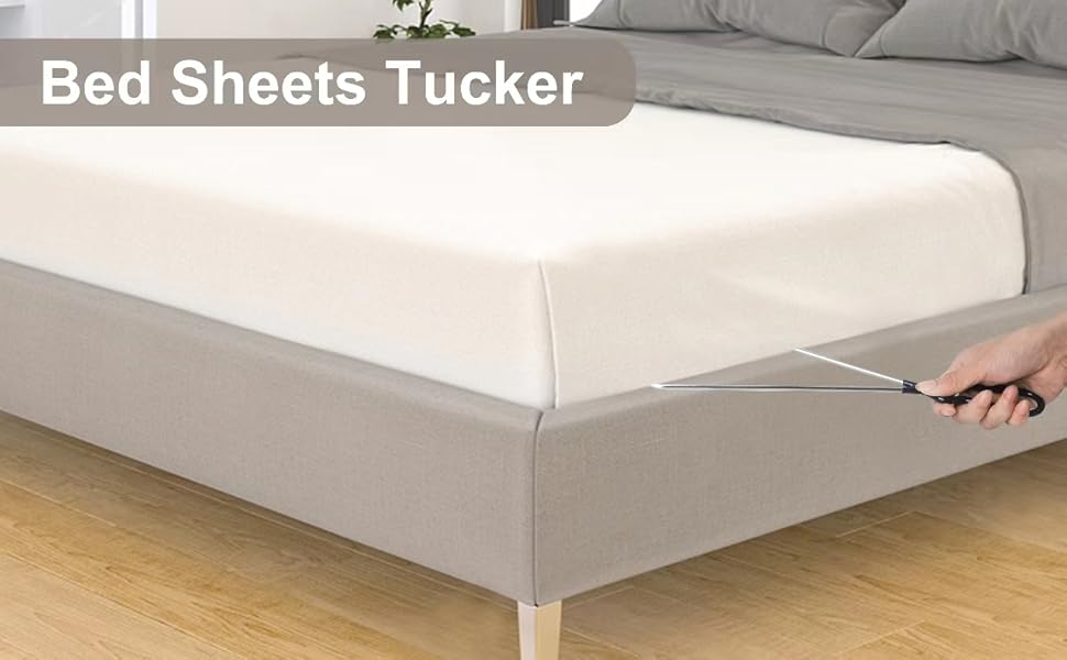 EstZMB Stainless Steel Bed Sheets Tucker Tool for Bed