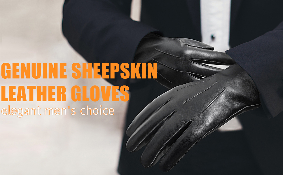 Genuine Sheepskin Leather Gloves