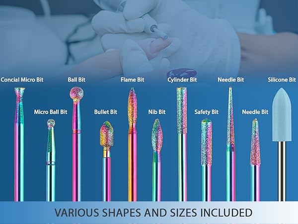 nail drill bits set