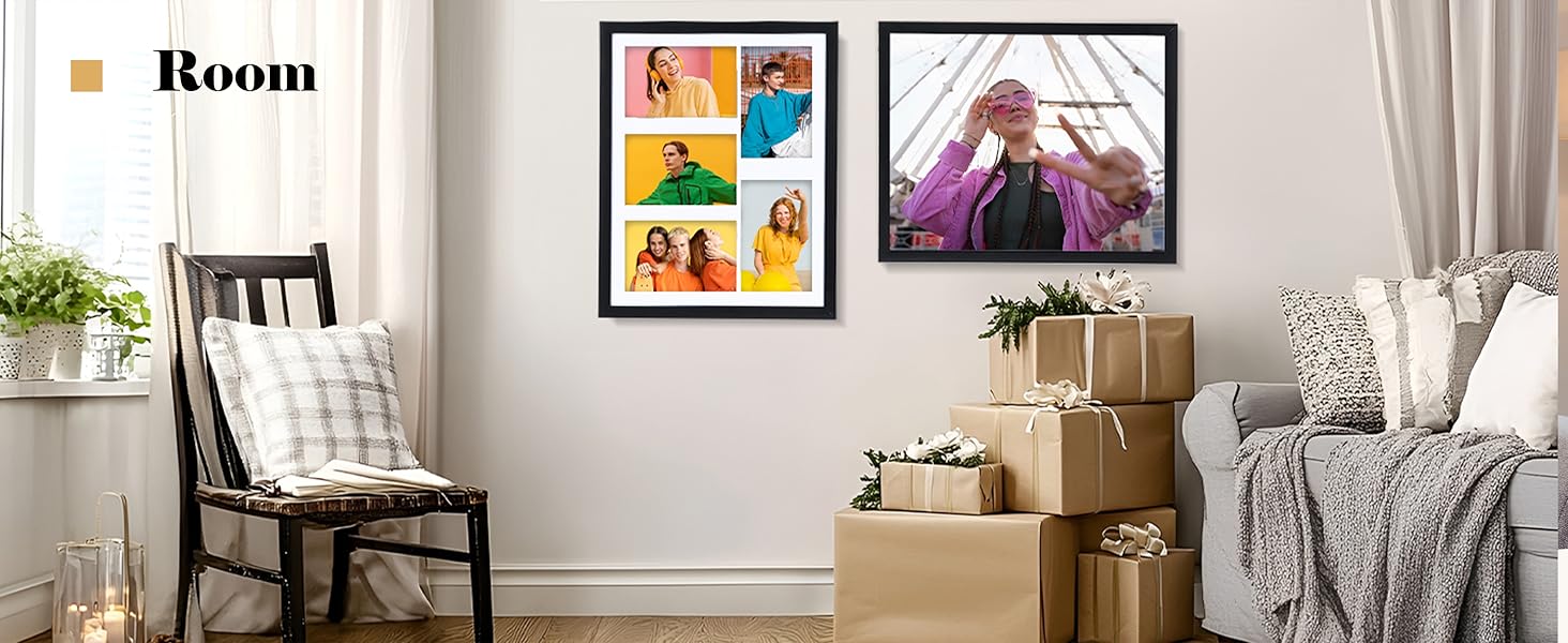 TWING 11x14 Picture Frame of 2, Black 11x14 Frames Collage