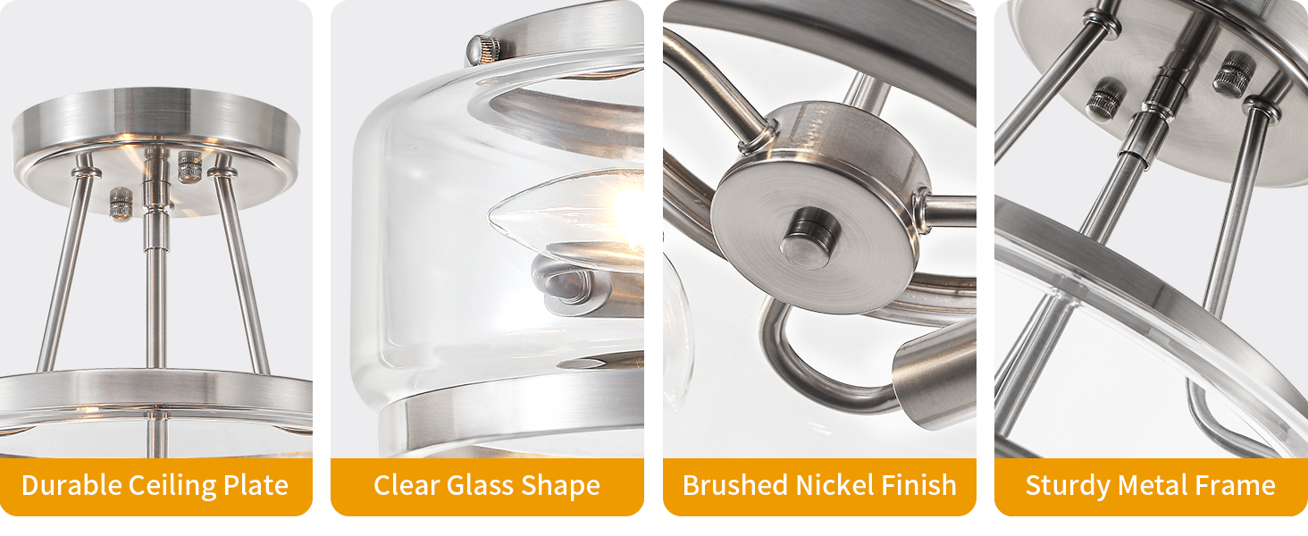 Semi Flush Mount Ceiling Light