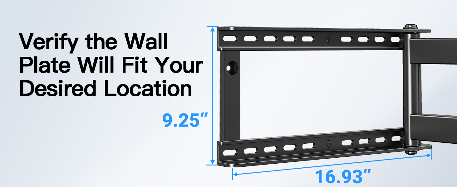 PERLESMITH Long Arm TV Wall Mount Full Motion for 37-75 inch TVs, Corner TV Mount Bracket with 27.36-inch Articulating Long Extension Arm, Swivel&Tilt, Max VESA 600x400mm up to 110lbs, 16" Wood Stud