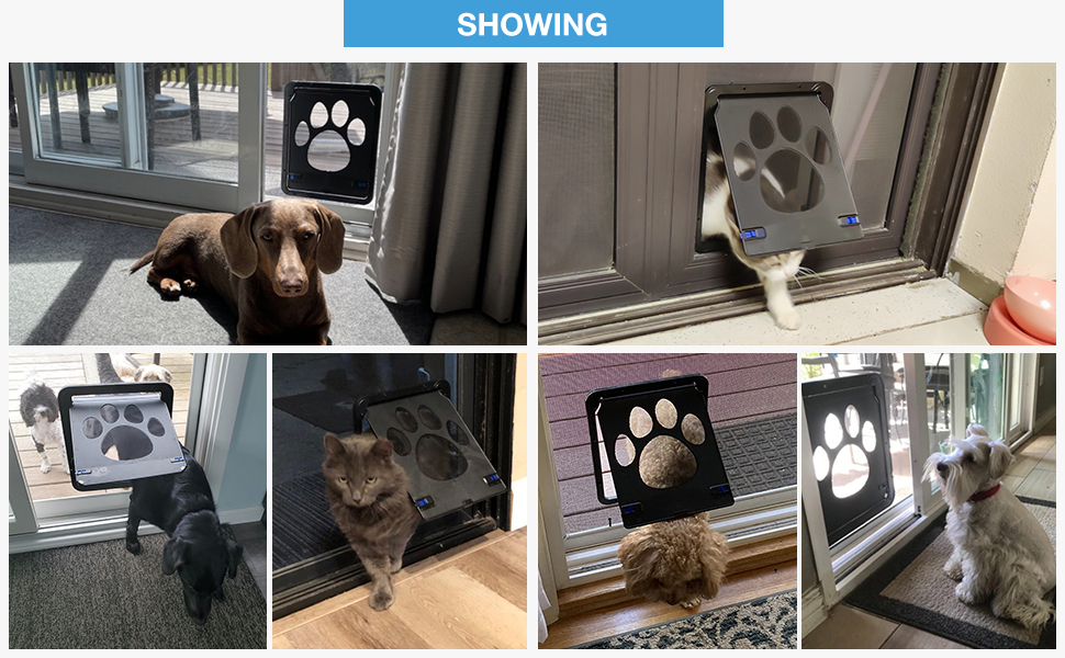 NAMSAN Pet Door Screen Door Inside Size 8 x 10 inches