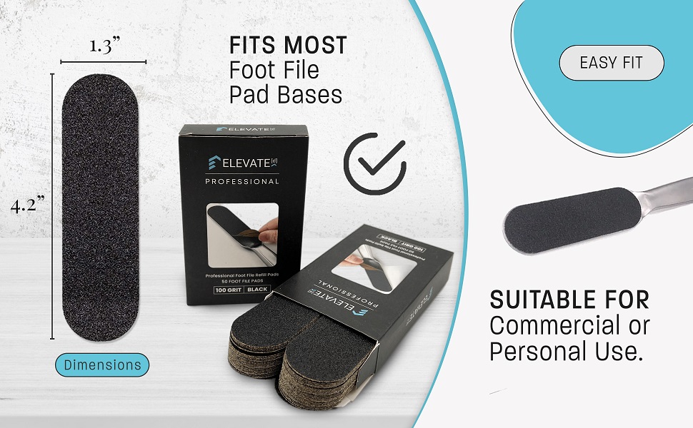 Professional Pedicure File Refills Pack of 50 Foot File