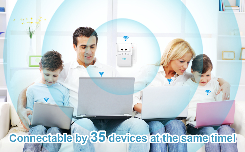 WiFi Extender Booster WiFi Booster Range Extender 300Mbps 2.4GHz WiFi