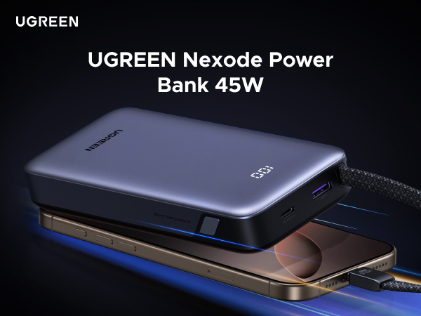 Amazon.com: UGREEN Nexode Power Bank 20000mAh 45W with Built-in