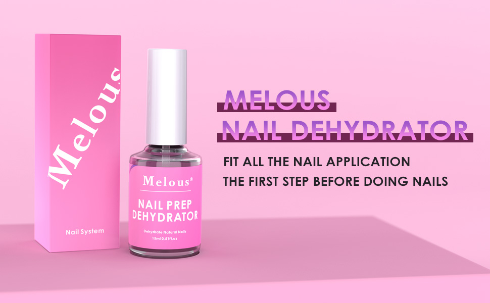 Melous Nail Prep Dehydrator Nail Primer for Gel Polish