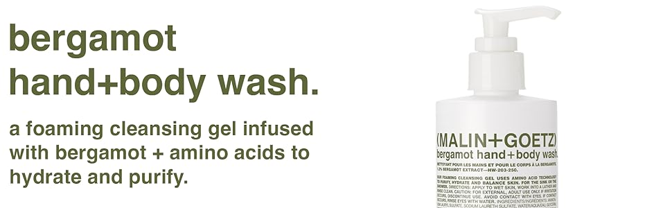 bergamont hand+body wash 8.5 oz.