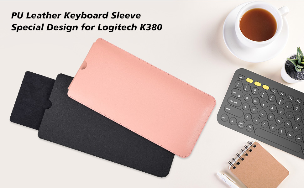 PU Leather Keyboard Sleeve Case Bag for Logitech K380