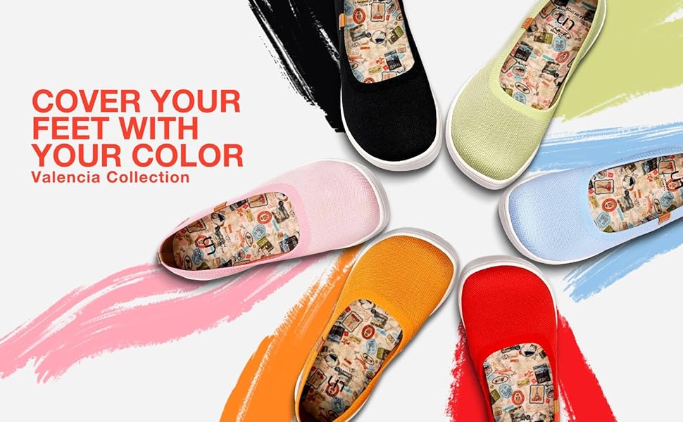 Uin Solid Round Toe Slip-on Ballerina Shoes for Women