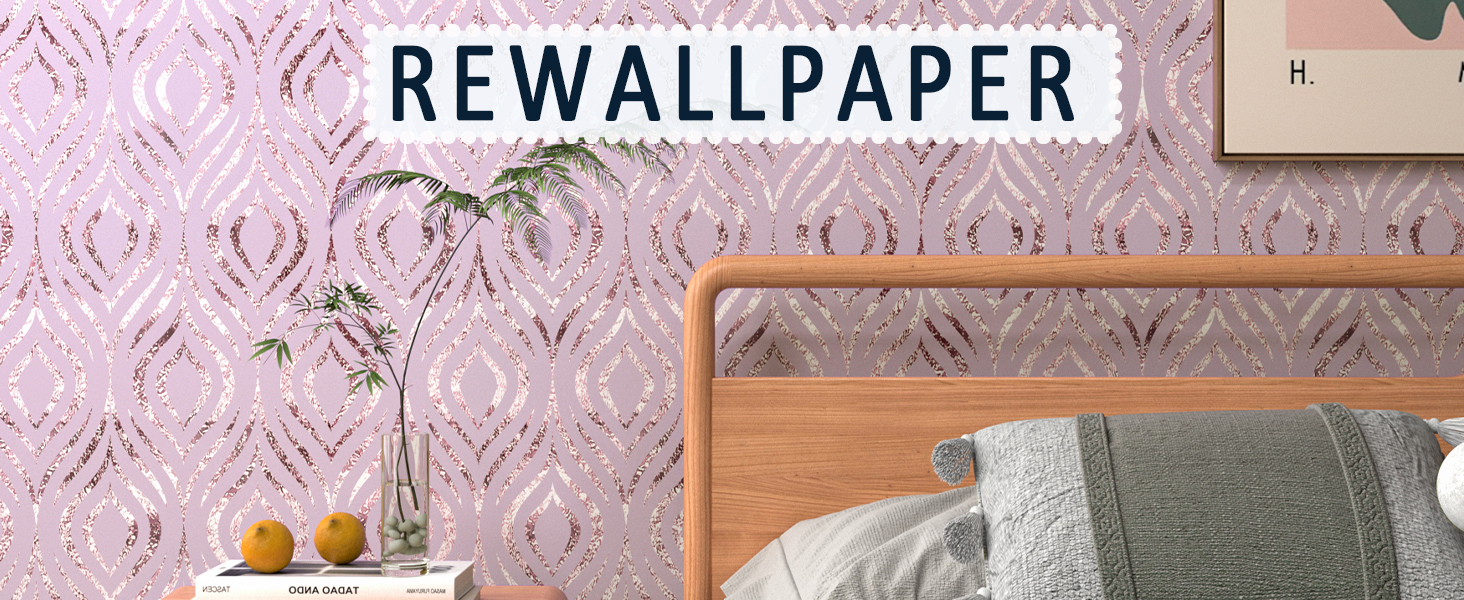 Pink Peel and Stick Wallpaper