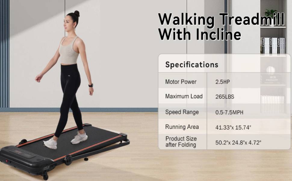 Folding Walking Pad Under Desk Treadmill
