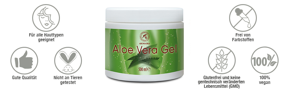 Aloe Vera Gel - 100% rein und natürlich