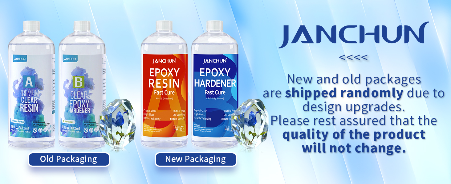 JANCHUN 32oz / 909ml Premium Clear Epoxy Resin Kit Casting and Coating