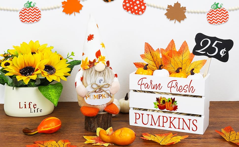 Fall Decorations for Home Indoor, Fall Thanksgiving Table