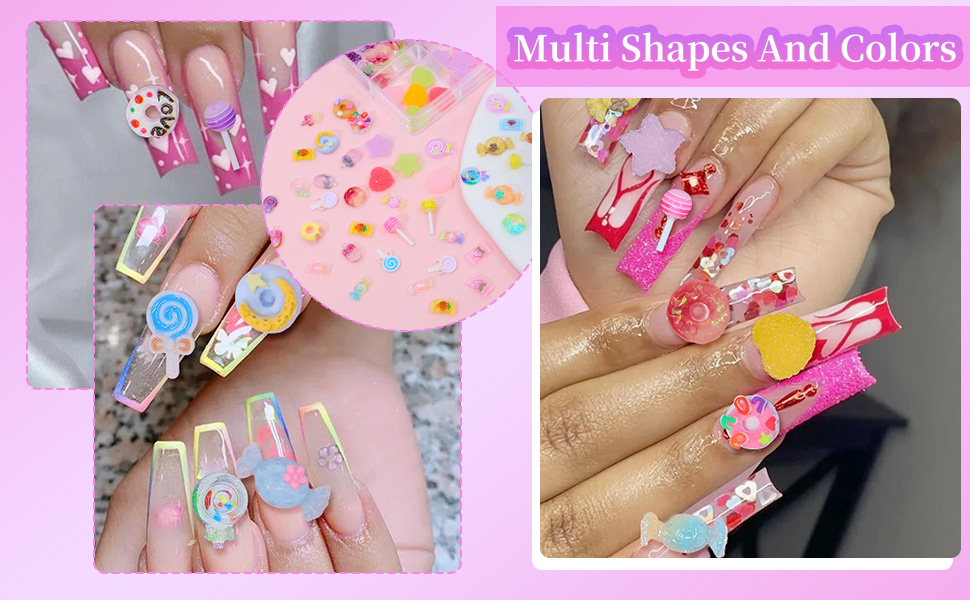 3D Candy Nail Charms