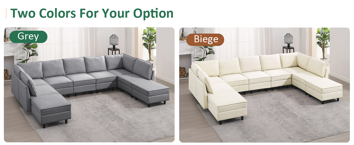 GNIXUU Sofá cama modular, sofá cama convertible en forma de