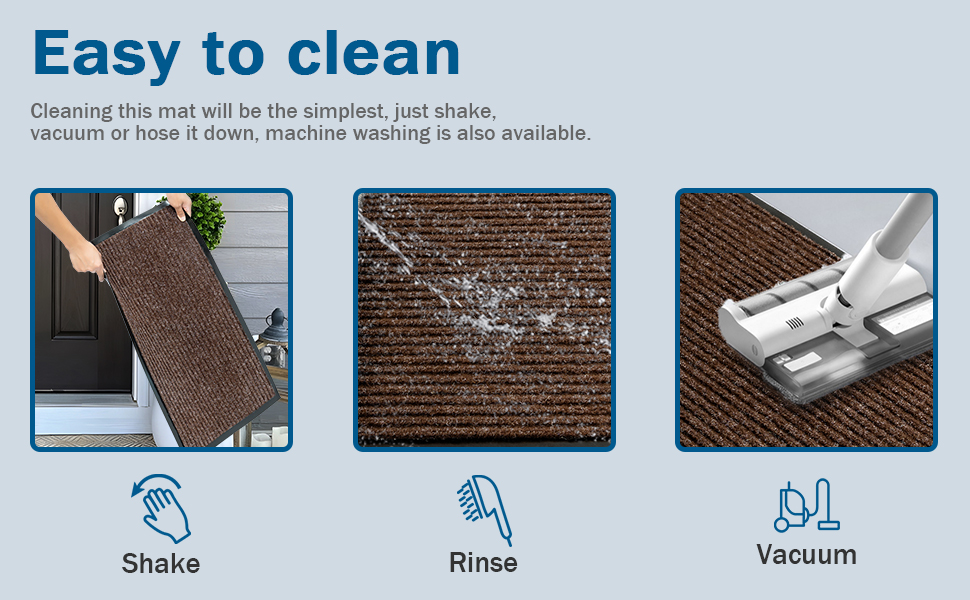 BAGAIL BASICS Door Mat 2Pack, Doormat Entryway Mats Front