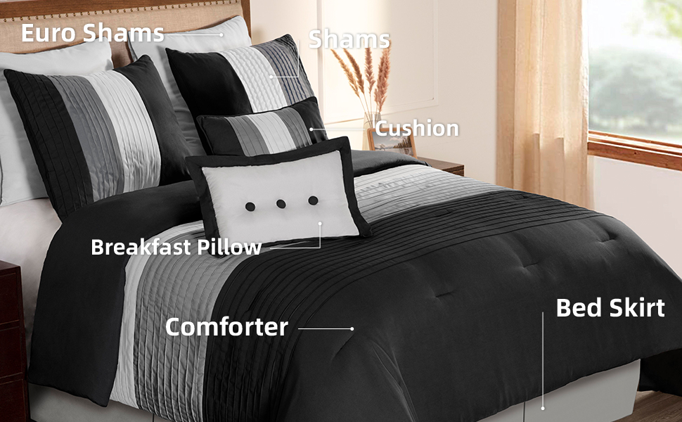 Loft Comforter Set Pieces included
