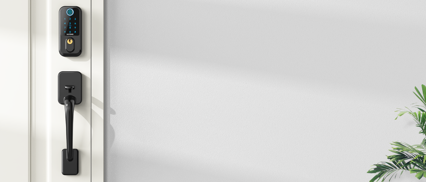 Smart Door Lock Keyless Entry Nutomo Fingerprint Deadbolt Locks for