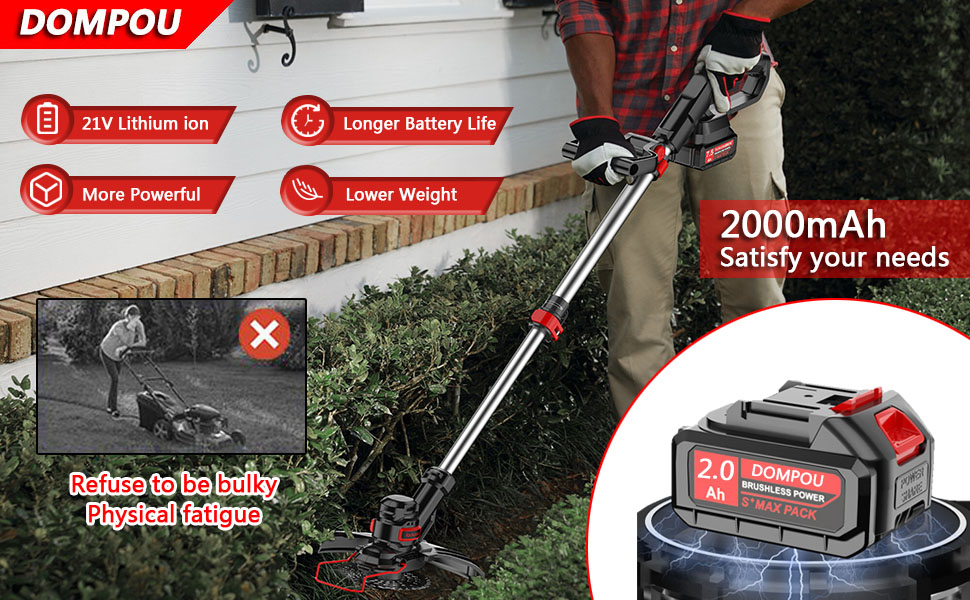 Weed Wacker, Electric Weed Eater, 3in1 Edger Lawn Tool String Trimmers, Cordless