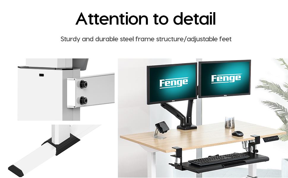 Fenge Electric Height Adjustable Desk Amazon.de Home & Kitchen